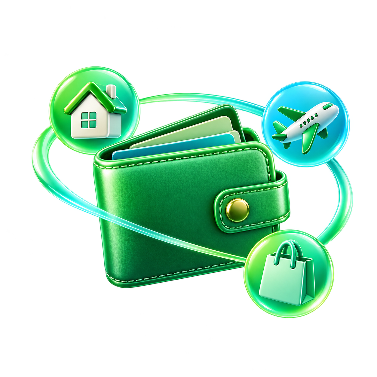 Декоративная 3D-иллюстрация заявки в принятой Consumer Loans V1 визуальной системе