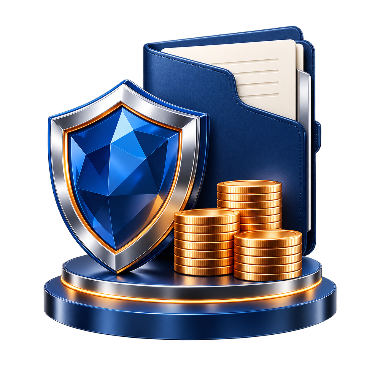 Декоративная 3D-иллюстрация заявки в принятой Consumer Loans V1 визуальной системе
